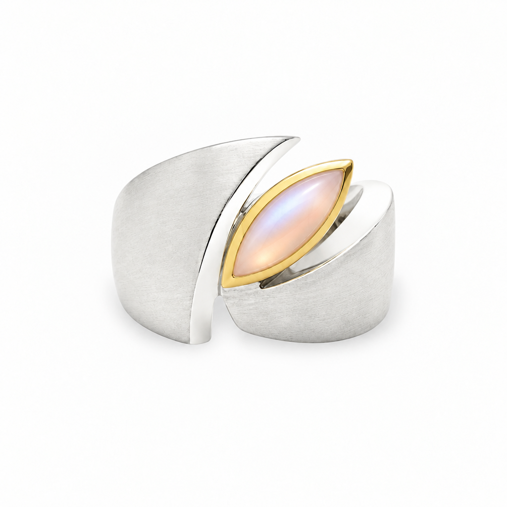 Marquise Gemstone Ring in 925 Sterling Silver | R6006 - view 4