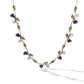 Multi Gemstone Necklace N2077 - Amethyst / Citrine / Ethiopian Opal - Necklace