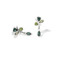 Amethyst and Blue Topaz earrings in sterling silver, style E5540 - view 3