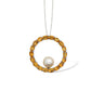 P7371 THE UNITY CIRCLE w/ PEARL PENDANT - view 6