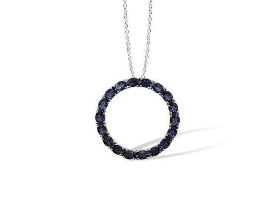 P7369 CIRCLE OF GEMSTONES PENDANT
