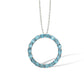 P7369 CIRCLE OF GEMSTONES PENDANT - view 4