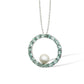 P7371 THE UNITY CIRCLE w/ PEARL PENDANT - view 2