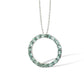 P7369 CIRCLE OF GEMSTONES PENDANT - view 3