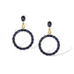 E8461 GEMSTONE CIRCLE EARRING - view 3
