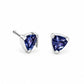 Blue Topaz and London Blue Topaz earrings in sterling silver, style E9288 - view 3