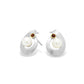 Pearl & Gemstone Earring E9293 - E9293 Pearl w/ Garnet - Earring