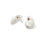 Blue Topaz and Cultured Pearl earrings in sterling silver, style E9293 - view 4