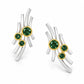 Amethyst and Blue Topaz earrings in sterling silver, style E9779 - view 5