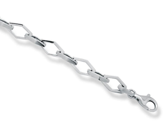 Silver Diamond Link Bracelet B1273 - Bracelet