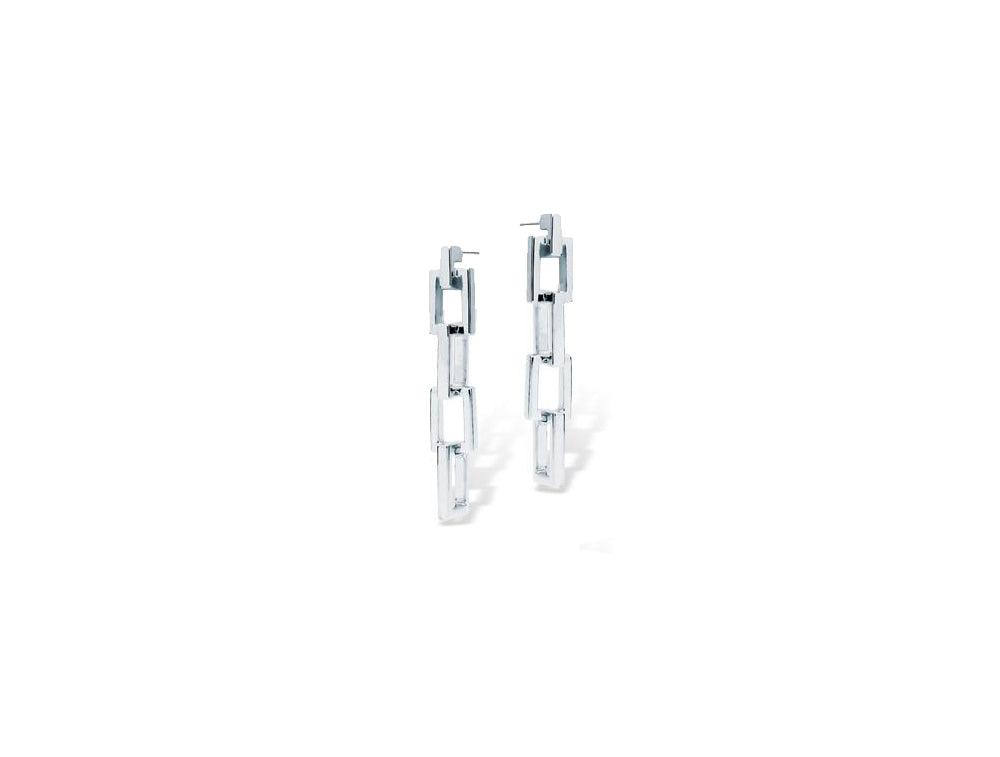 Rectangle Silver Links Collection Set Cl#3 - E9806 - Set