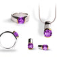 Cushion Buff Top Gemstone Set in 925 Sterling Silver | Set P9 - view 2