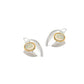 Blue Topaz and London Blue Topaz earrings in sterling silver, style E9328 - view 2