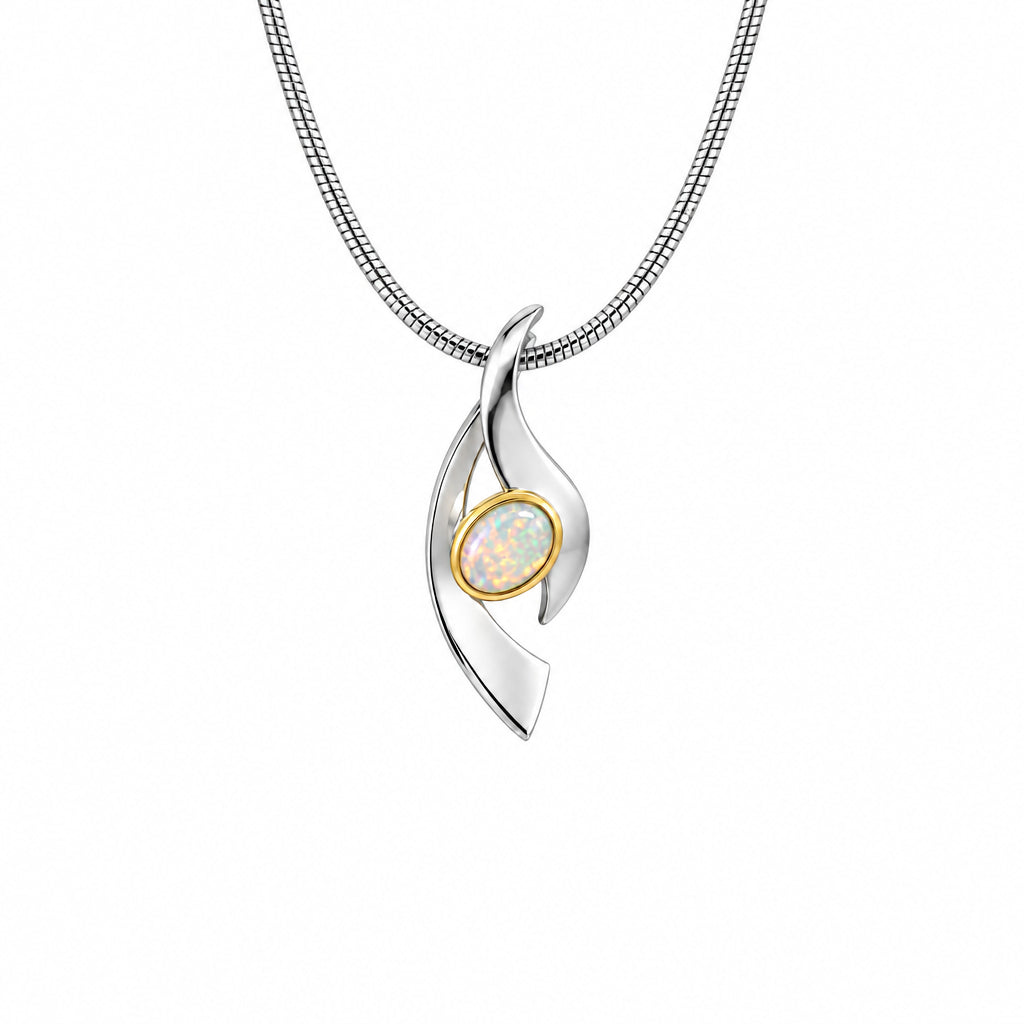 Amethyst and Blue Topaz pendant in sterling silver, style P7342 - view 3