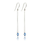 Blue Topaz and Iolite earrings in sterling silver, style E9861 - view 2