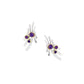 Art Jewelry Multi Stone Earring E9779 - Amethyst - Earring