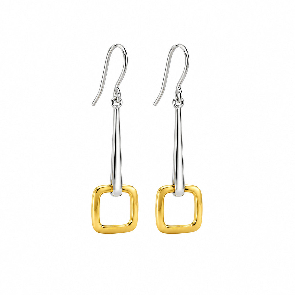 Sterling silver earrings, style E9858 - view 3