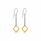 Sterling silver earrings, style E9858 - view 4