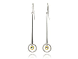 Long Modern Gemstone Earring E9859 - E9859 White Topaz - Earring