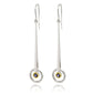 Long Modern Gemstone Earring E9859 - E9859 Tanzanite - Earring