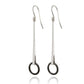 Sterling silver earrings, style E9860 - view 3