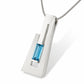 Amethyst and Blue Topaz pendant in sterling silver, style P7313