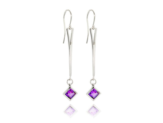 Gemstone Earring E9875 - E9875 Amethyst - Earring