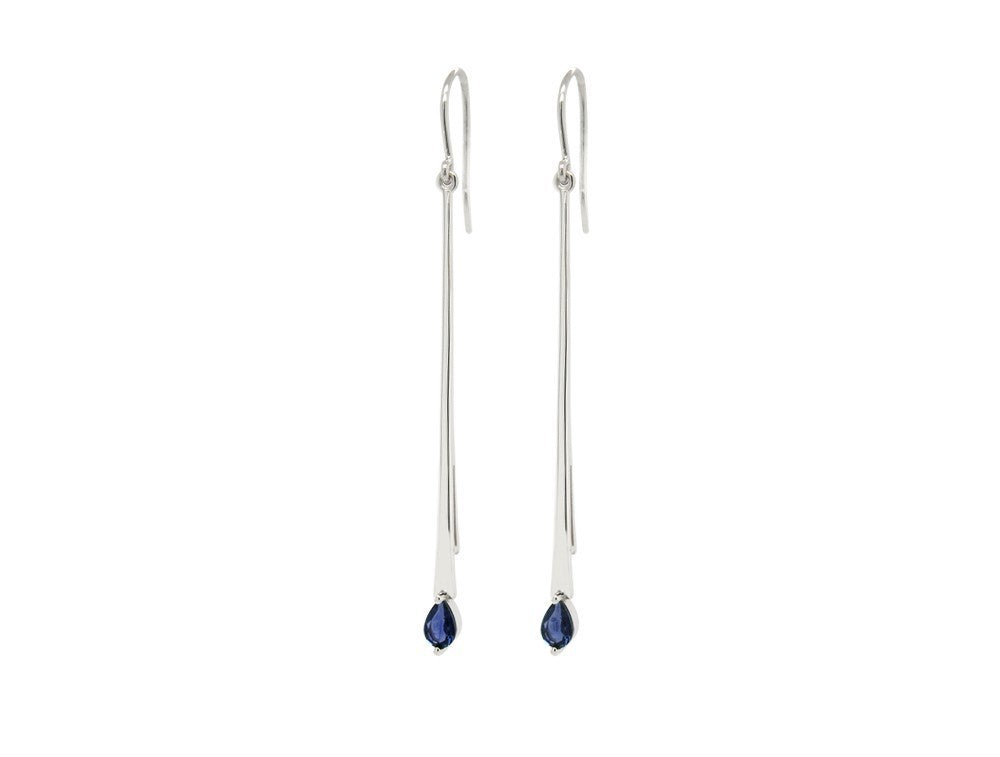 Pear Shape Gemstone Earring E9895 - Iolite - Earring