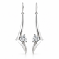 Modern Fashion Earrings in 925 Sterling Silver | E9308 - view 3