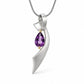 Amethyst and Blue Topaz pendant in sterling silver, style P7321 - view 3