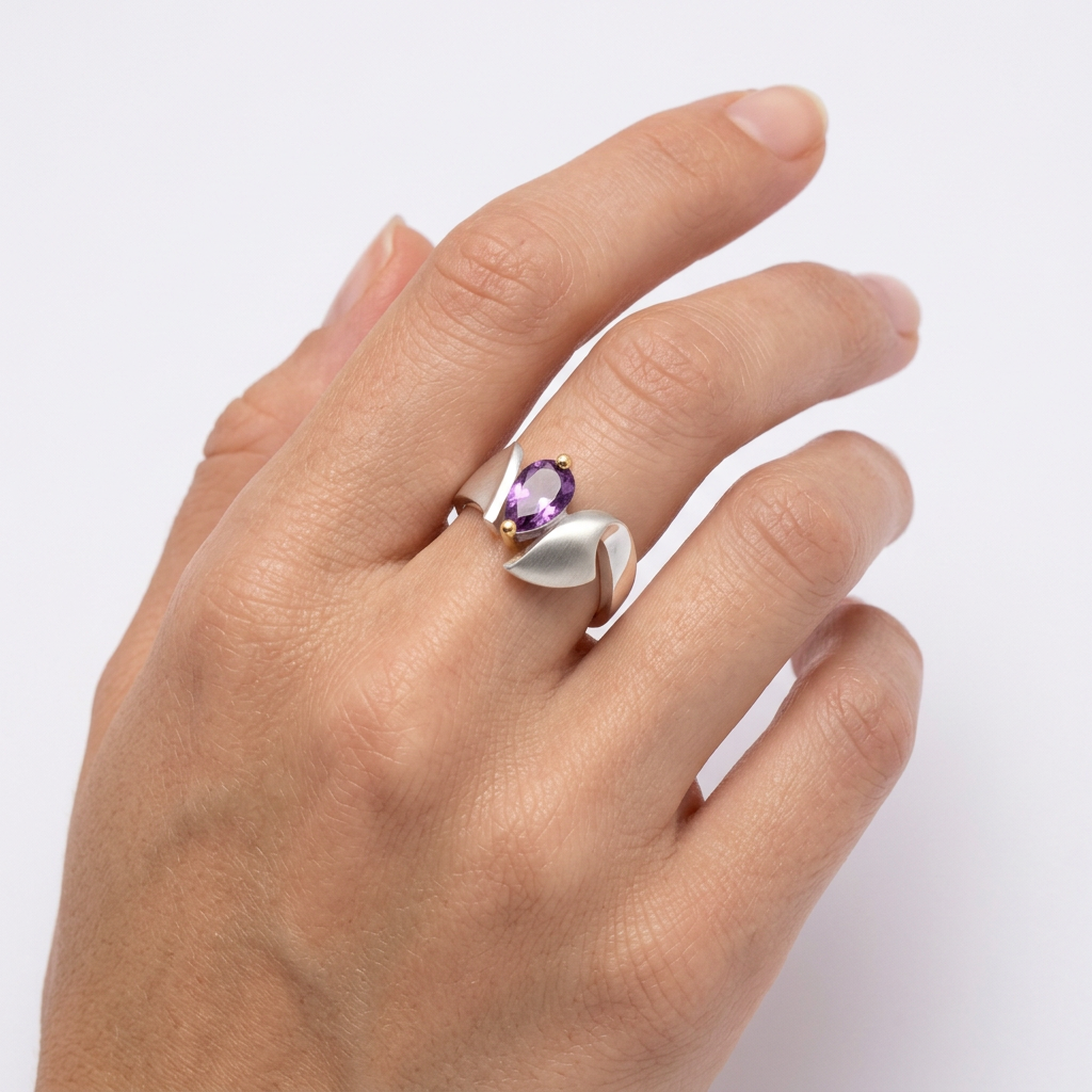 Artistic Gemstone Ring in 925 Sterling Silver | R6987