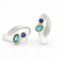 Multi Gemstone Earrings in 925 Sterling Silver | E7382 - view 4