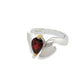 Amethyst and Blue Topaz ring in sterling silver, style R6987 - view 6