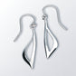 Sterling silver earrings, style E9330 - view 3