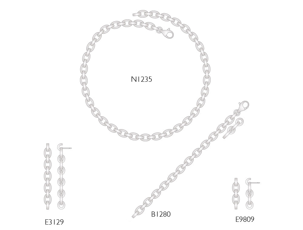 Sterling silver jewelry set