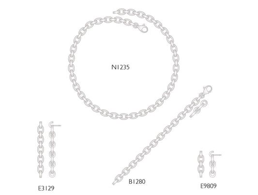 Sterling silver jewelry set