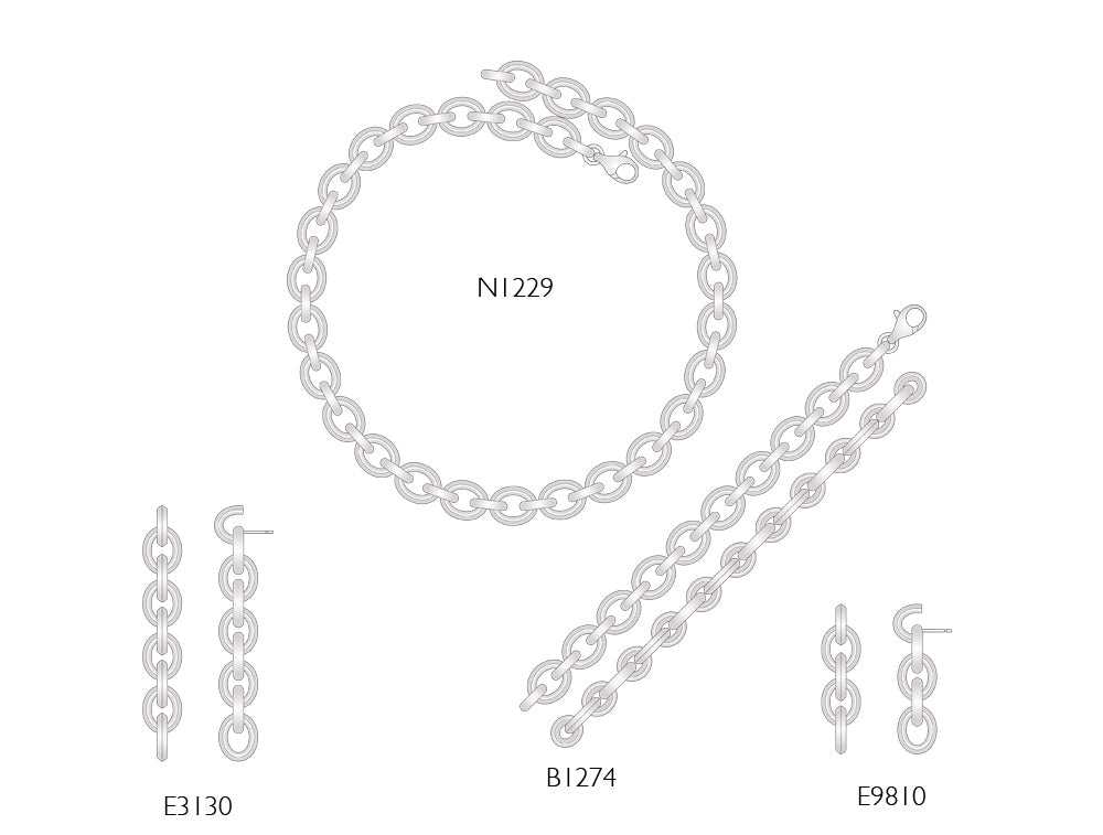 Sterling silver jewelry set
