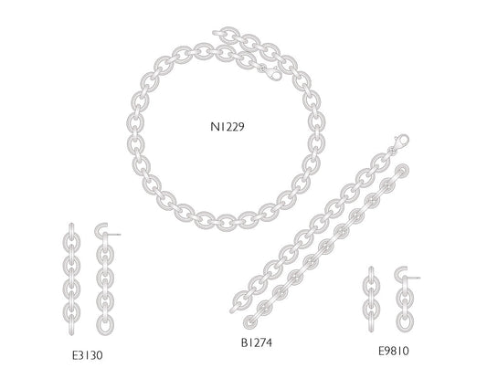 Sterling silver jewelry set