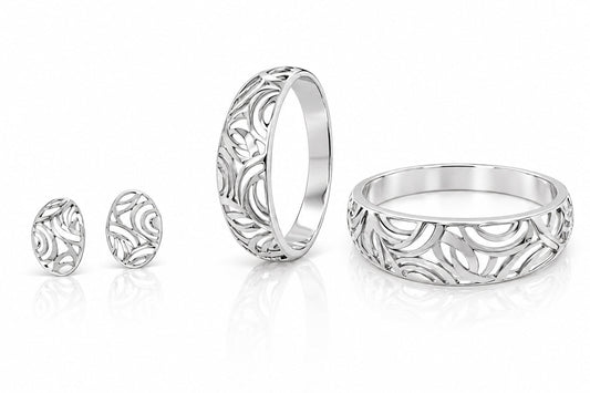 Sterling silver bracelet by Joryel Vera, style BA1005 - view 2