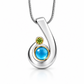 Cabochon Gemstone Pendant in 925 Sterling Silver | P7315 - view 2