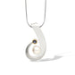 Blue Topaz and Garnet pendant in sterling silver, style P7316 - view 3