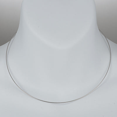 Sterling silver neck wire, style JV2817 - view 3