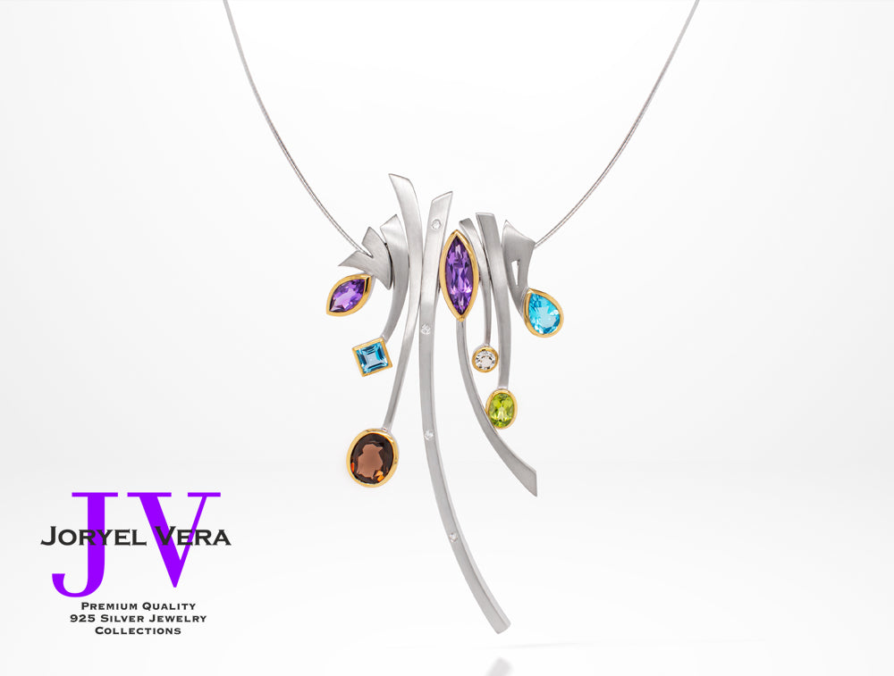 Sterling silver necklace by Joryel Vera - view 6