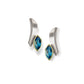 Versatile Gemstone Earring E7351 - E7351 No gold Blue Topaz - Earring