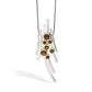 Amethyst and Blue Topaz pendant in sterling silver, style P7354
