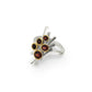 Amethyst and Blue Topaz ring in sterling silver, style R7186