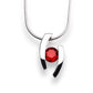 Amethyst and Blue Topaz pendant in sterling silver, style P2691