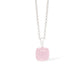 Blue Calcite and Rose Quartz pendant in sterling silver - view 3