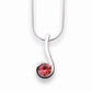 Amethyst and Garnet pendant in sterling silver, style P4242 - view 2