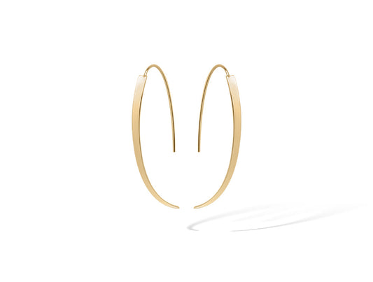 Silver Earring 14k Gold Finish E18797